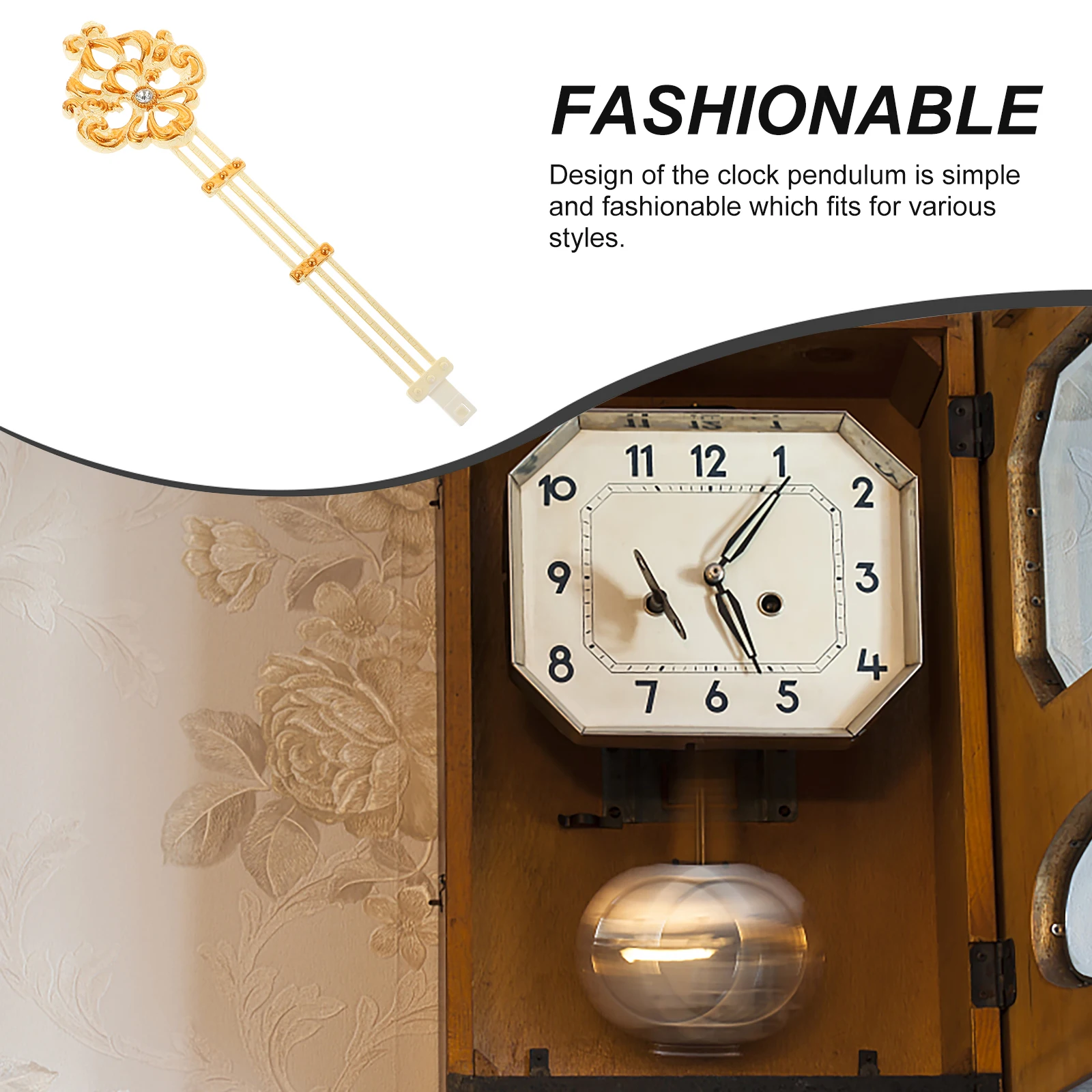 

Metal Pendulum Replacement Part Accessories For Diy Movement Mechanism Durable Classic Design Pendulum For Wall Replacement