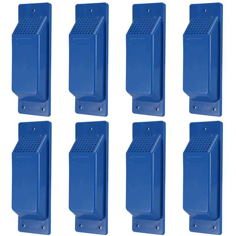 ABUL-16PCS Kit presa d'aria per contenitore di spedizione Accessori per contenitori di spedizione resistenti Kit di ventilazione del flusso Blu
