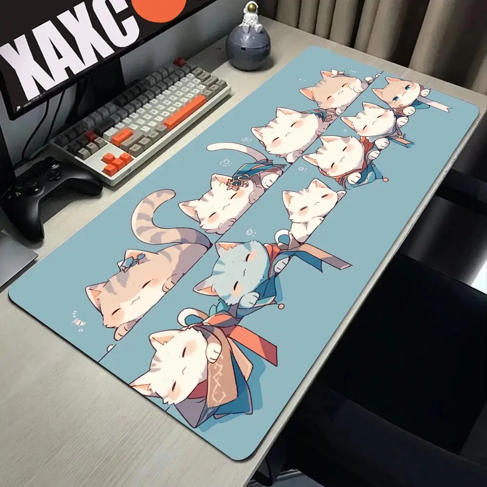 2026 New HYBXAXC Cat Mousepads Desk Rug Cute Mousepad Large Mouse Mat Kawaii Desk Table Carpet Original Mouse Pad High Quality