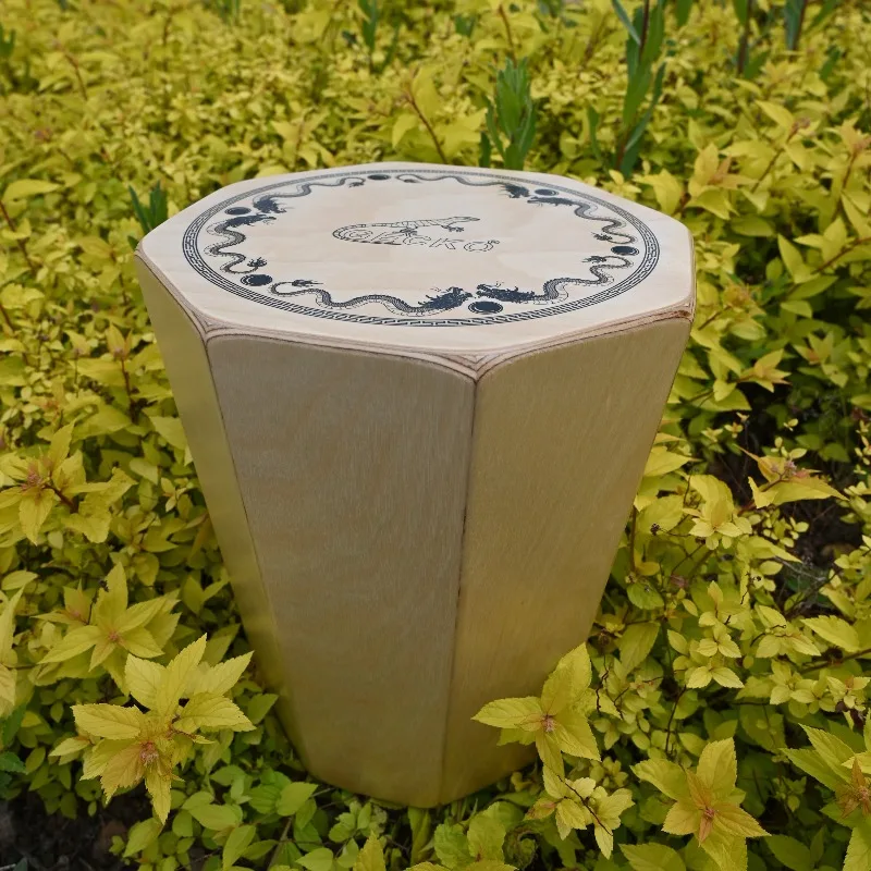 

Portable Travel Case Drum Wooden Barrel Shaped Kahong Drum Middle Eastern Hand Drumming Percussion Instrument Tambourines