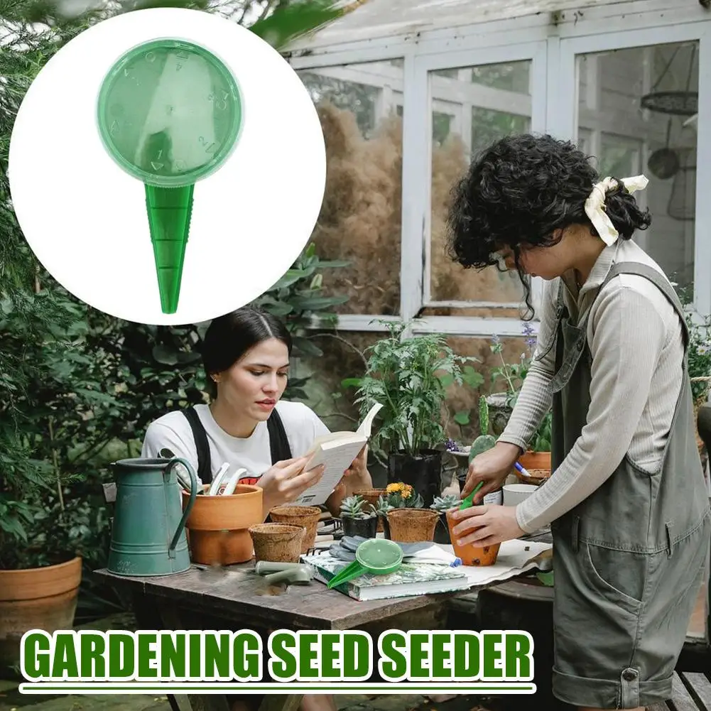Seed Dispenser Sower 5 File Adjustable Seed Spreader Flower Seeder Tool Garden Planter Hand Dial Grass Seeder For Garden So R6b9