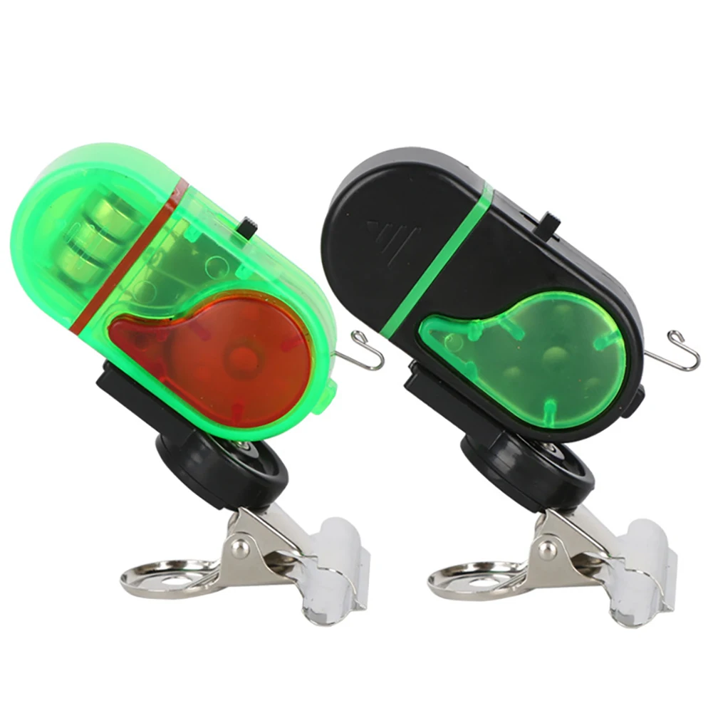 Fish Bite Lure Alarm Double-lamp Alert Alarm Sound Bell High Volume Fishing Finder Alarm Sensitive Accessories for Night Fishing