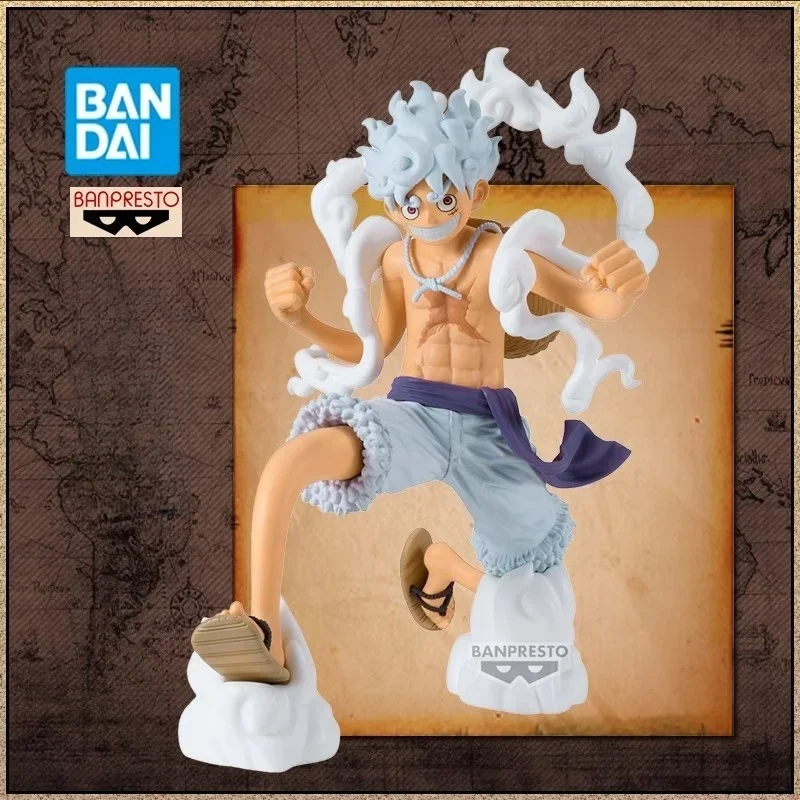 

В наличии оригинальная фигурка BANDAI BANPRESTO One Piece Koa Artist Luffy King Gear 5, аниме, модель игрушки, коллекционная кукла, подарки