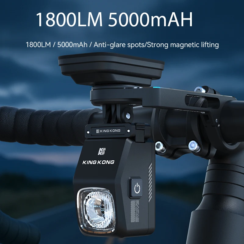 

RS7 Magnetic Quick-release With Anti-glare Cutoff Lines Downward-hung waterproof USB charging Bicycle Light