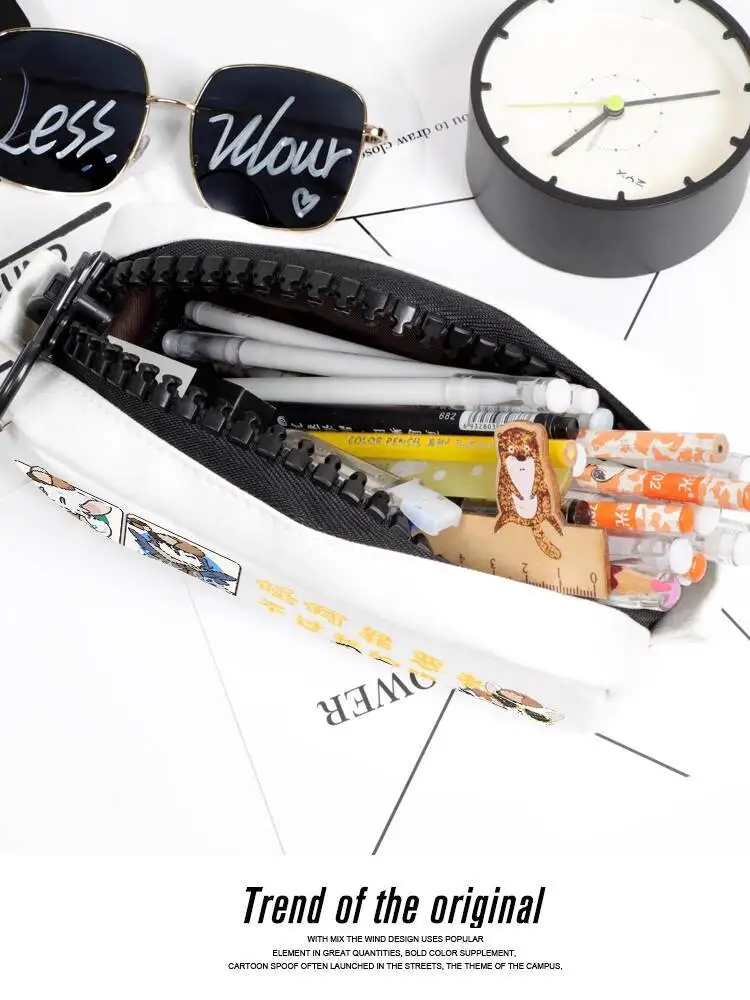 Detective Doro Merchandise Mike Fox Hearn Elena Nana Fan Student Pencil Case Stationery Bag Anime