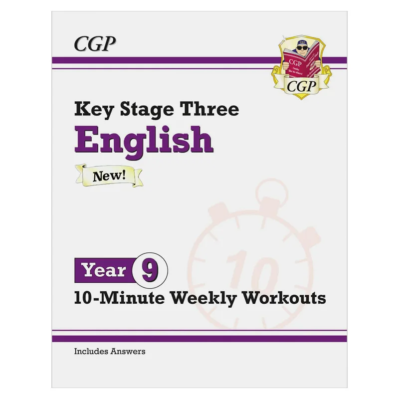 New KS3 Year 9 English 10Minute Weekly Workouts CGP Coordination Group Publications 9781837740505 Book
