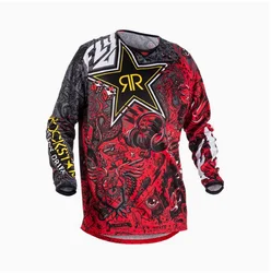 Off Road Motorcycle Endurance Race, Fast And Dry Mountain Speed Control, Breathable DH Long Sleeved Cycling Jersey
