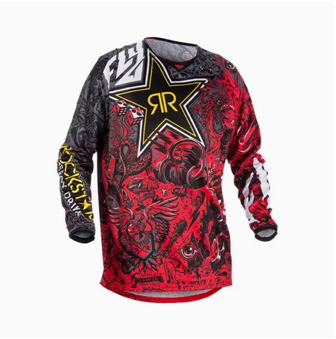Off Road Motorcycle Endurance Race, Fast And Dry Mountain Speed Control, Breathable DH Long Sleeved Cycling Jersey