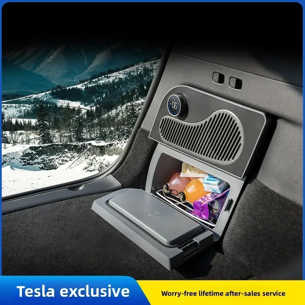 

Car Refrigerator 16 Liters for Tesla Model Y Portable Compressor Refrigeration and Fresh-keeping Outdoor Travel Accessorie