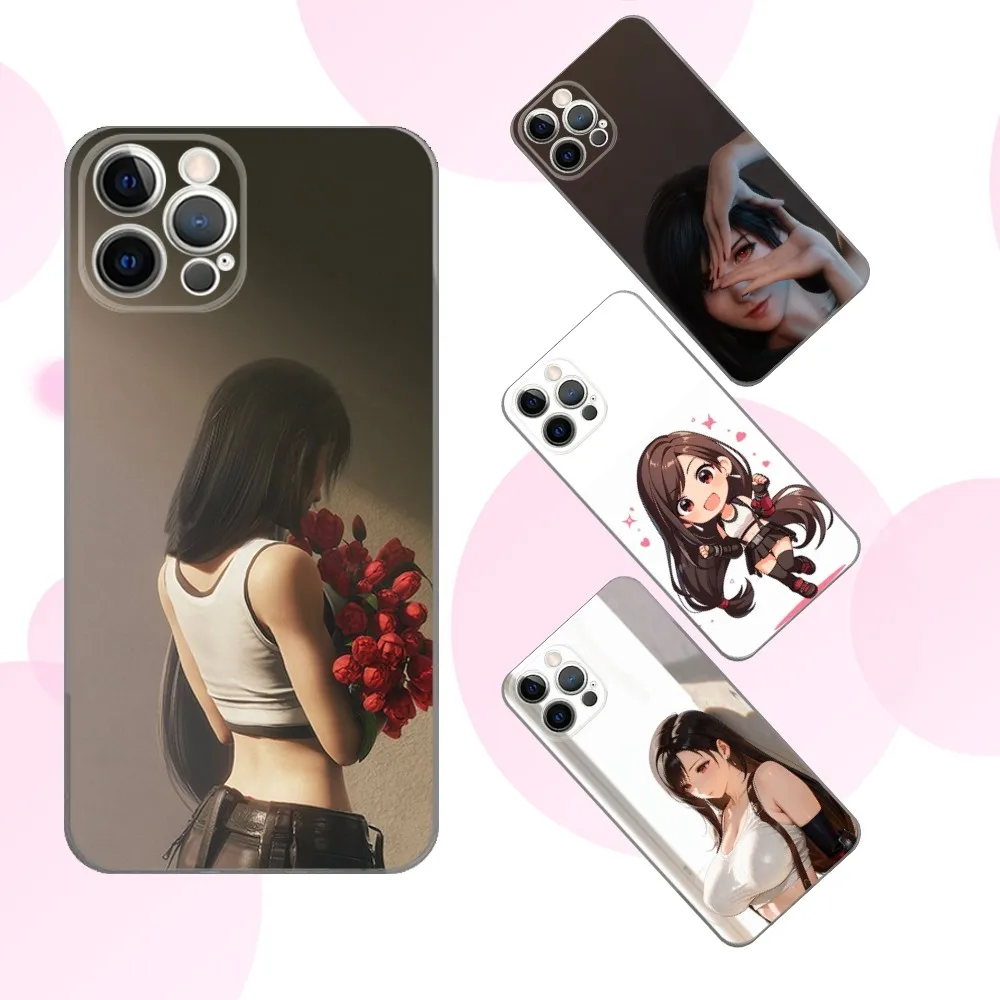 

Game T-Tifa L-Lockhart Phone Case For iPhone 16e,16,15,14,13,12,11 Plus,Pro,Max,XR,XS,X,Plus,SE,Mini Transparent Soft Cover