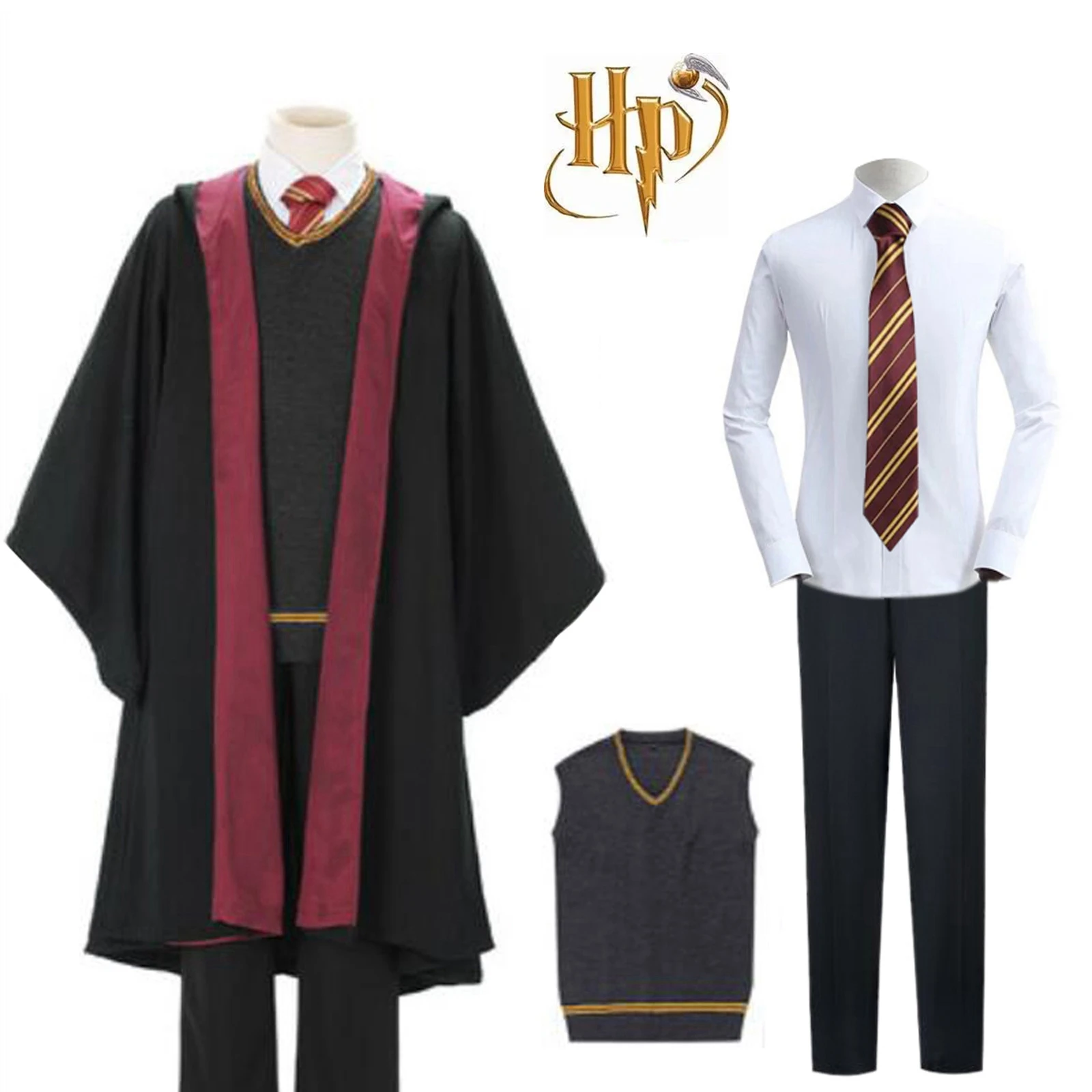 Hermione Cloak Stie Slytherin Ravenclaw Hufflepuff Long Potter Robes Kids Adult Cosplay Potter Costume Accessories Gifts