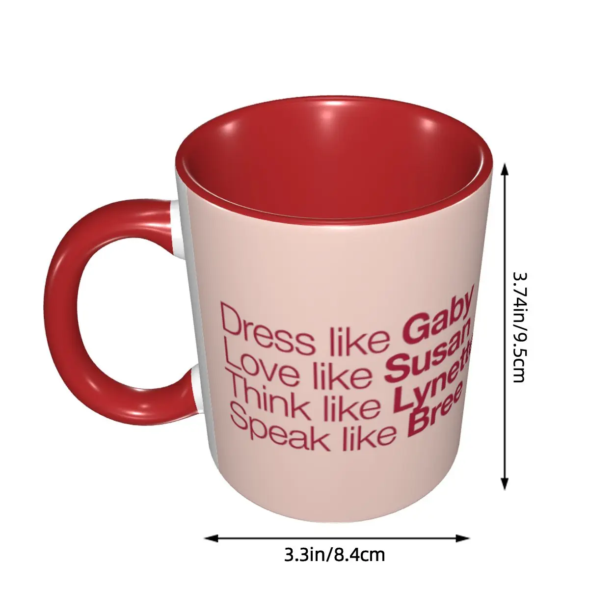 Desperate Housewives ( Red Peach ) Mug Funny Ceramic Coffee Cups Tea Mugs Milk Cup Drinkware Gift for Friends