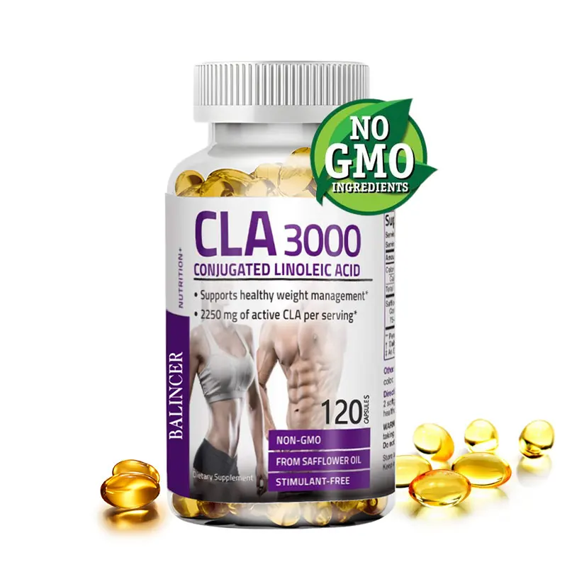 CLA 3000 Ultra High Potency for Healthy Weight Management Lean Muscle Mass Fat Burning Metabolism 120 Softgels