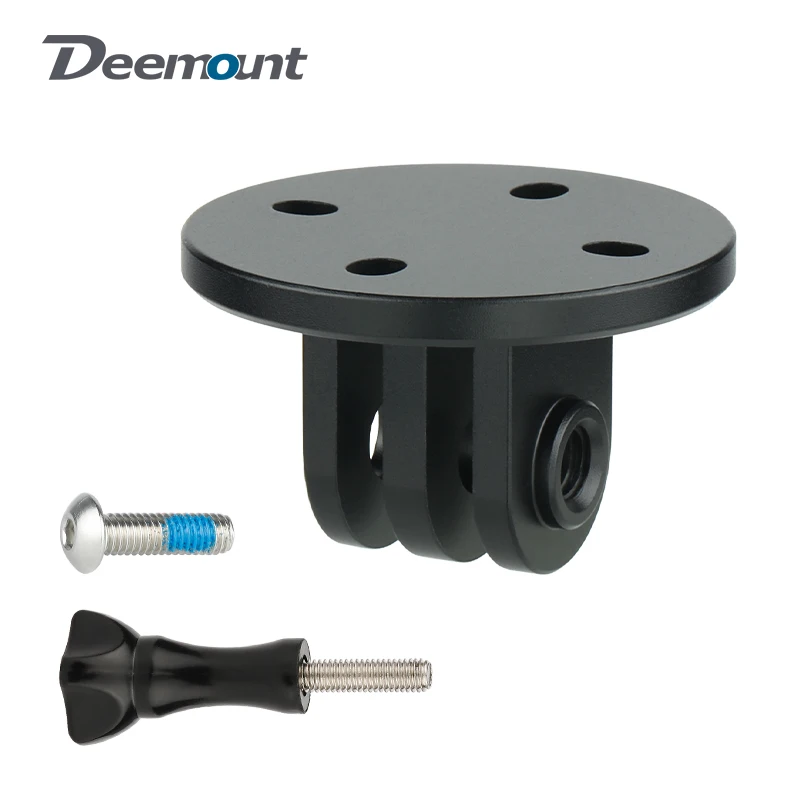 

3-fork Computer Stand Adaptor W/ 4 Unthreaded Mount Hole C/C 20-22mm Alum. Connector for Bicycle Headlight Camera Hoisting Mount