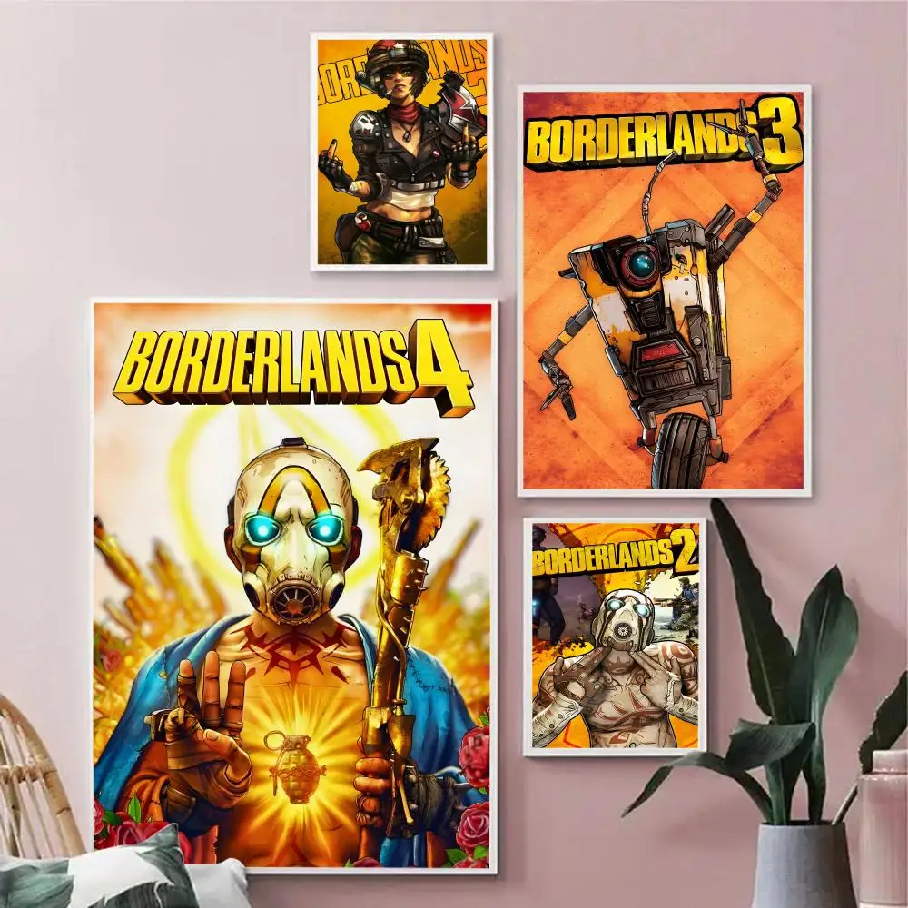 Video Game B-borderlands Poster Durable Painting Canvas Poster Wall Hanging Home Interior Decoration Art Mural Gift