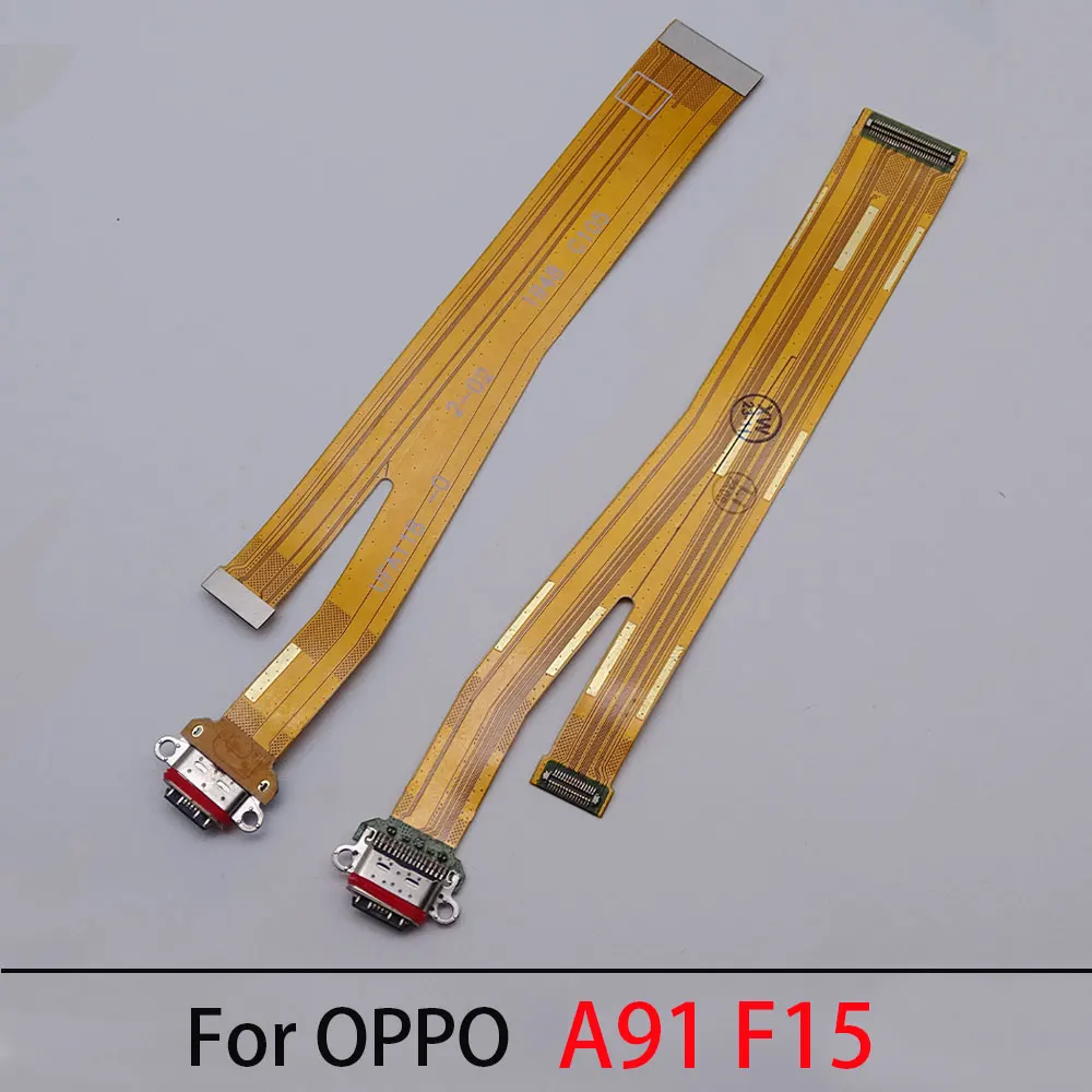 Top Quality For OPPO A91 F15 USB Charging Port Board Dock Plug Connector Flex Cable