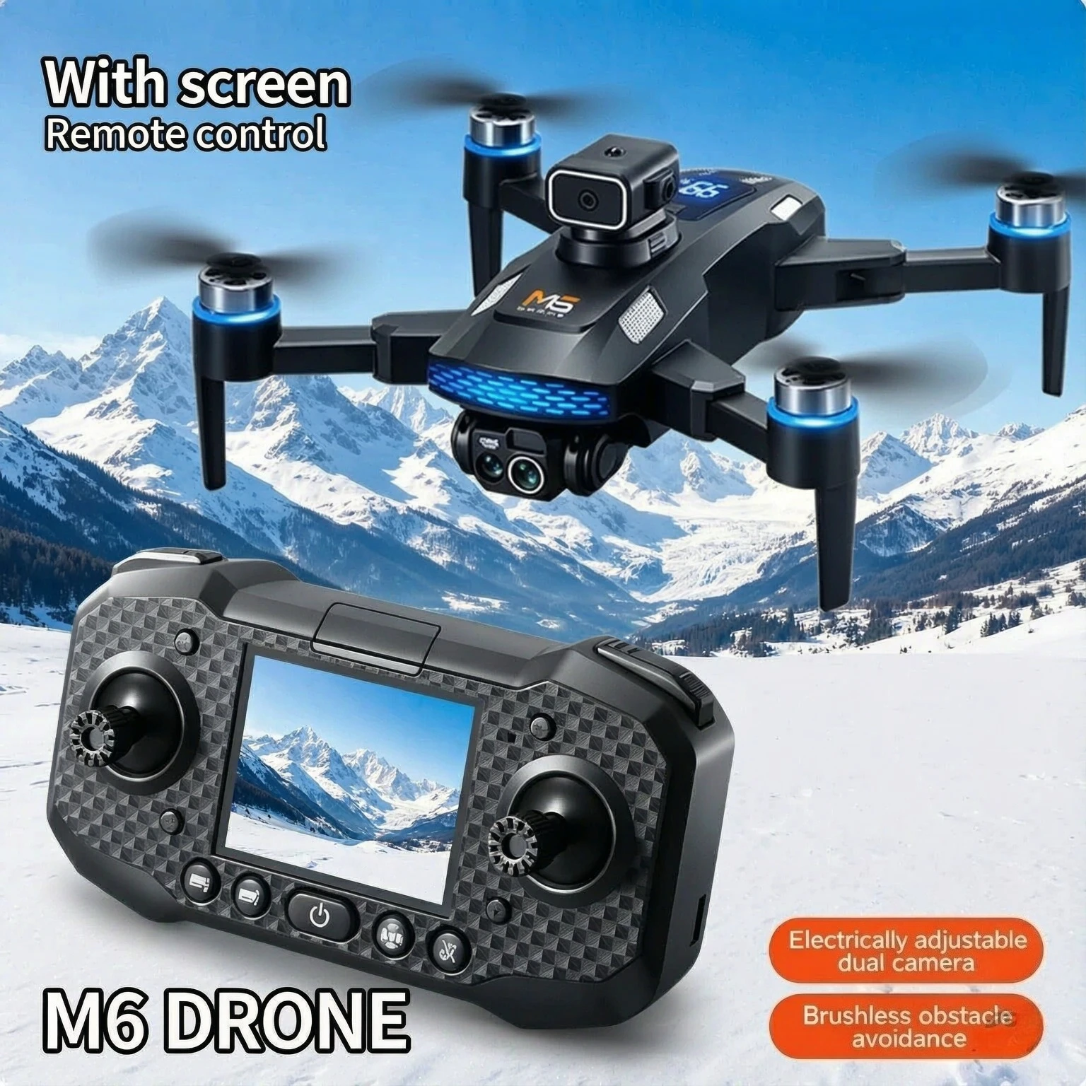 original-m6-gps-foldable-drone-8k-dual-camera-5g-wifi-fpv-brushless-motor-optical-flow-obstacle-avoidance-screen-rc-quadcopter