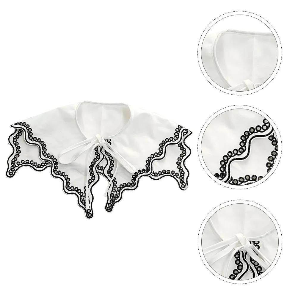 1Pcs Stylish Detachable False Collar for Women Pure Cotton Fake Collar Decoration All-Match Clothing Accessory Fashion