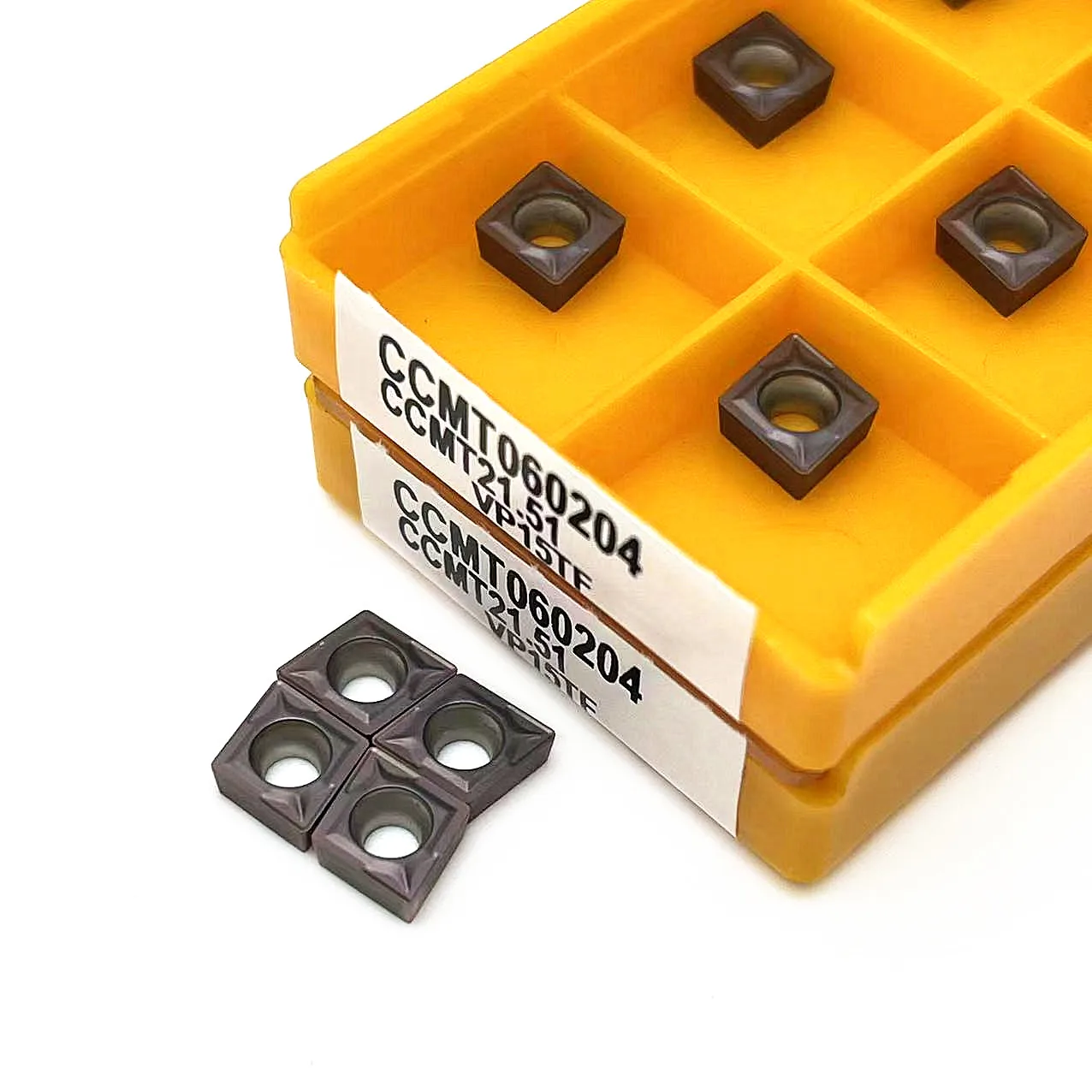US735 VP15TF CCMT060204คาร์ไบด์แทรก CCMT060204 UE6020เครื่องมือกลึงภายใน mesin bubut CNC ชิ้นส่วนเครื่องมือ tokarnyy ccmt เครื่องมือกลึง