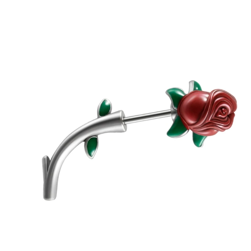 Delicate Flower Ear Decorations Rose Ear Bone Studs Ear Adornments for Daily