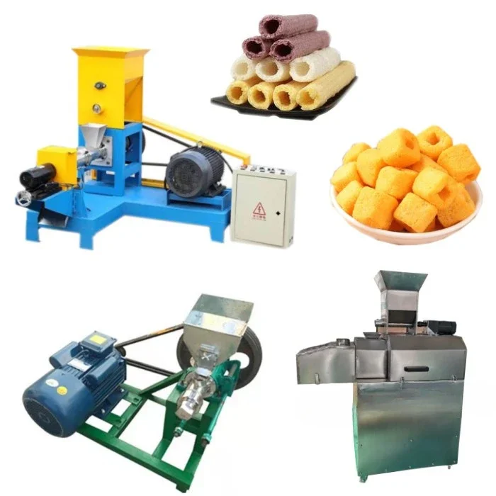 Shapes set puff corn snack making machine electrical Corn Pops Snacks Food small rice extruder machine pop corn puffs machine