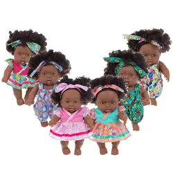 Finished 8Inch/20cm Doll Washable 3D Doll Baby Companion Toys Baby Simulation Dolls Soft Lifelike Sleeping Soothing Girl Gift