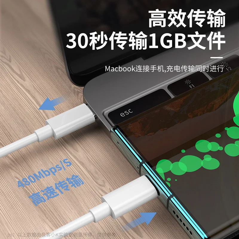 Double Head Type C Cable PD 60W Fast Charging Usb C Cable Dual typec charger cable for Huawei Xiaomi Samsung Ipad Switch