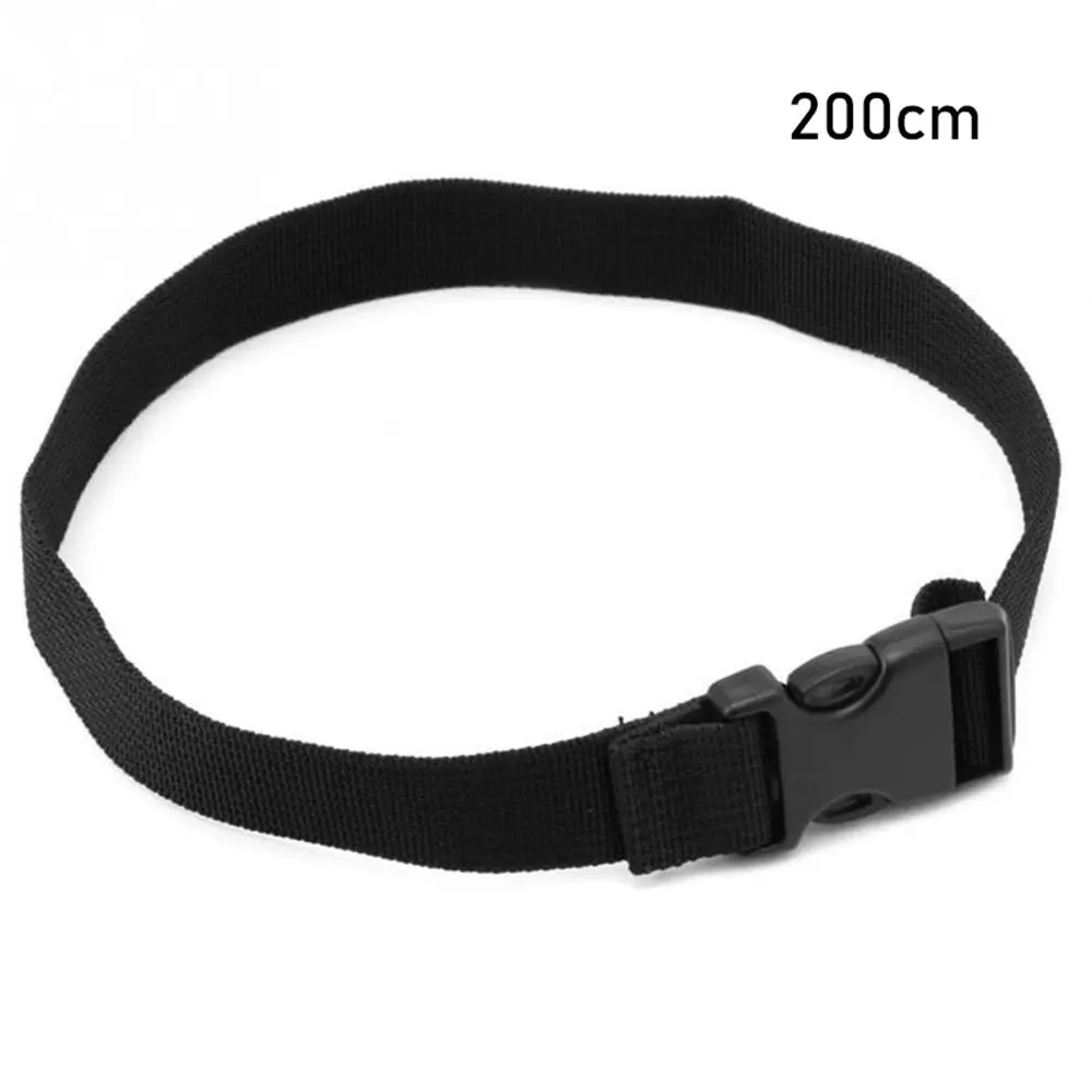 

Black Release Buckle Sleeping Bag Tighten Nylon Cargo Tie Belt Strap Down Luggage Holder Travel Tied Kits