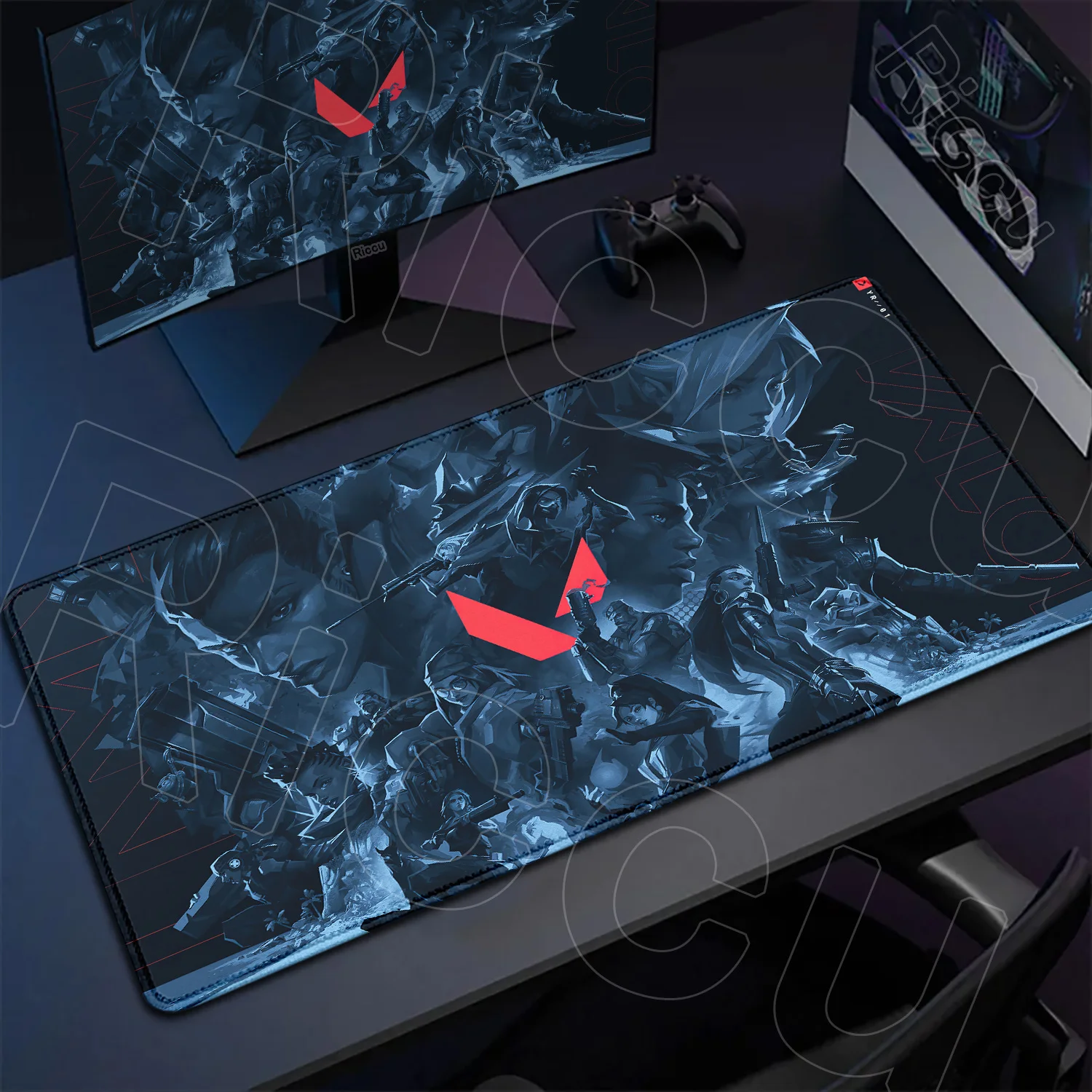 

Large HD New Home Mousepad Valorant Gaming Keyboardmat 400x900mm Soft Natural Rubber Office Carpet Xxl Laptop Lock Edge Mice Pad