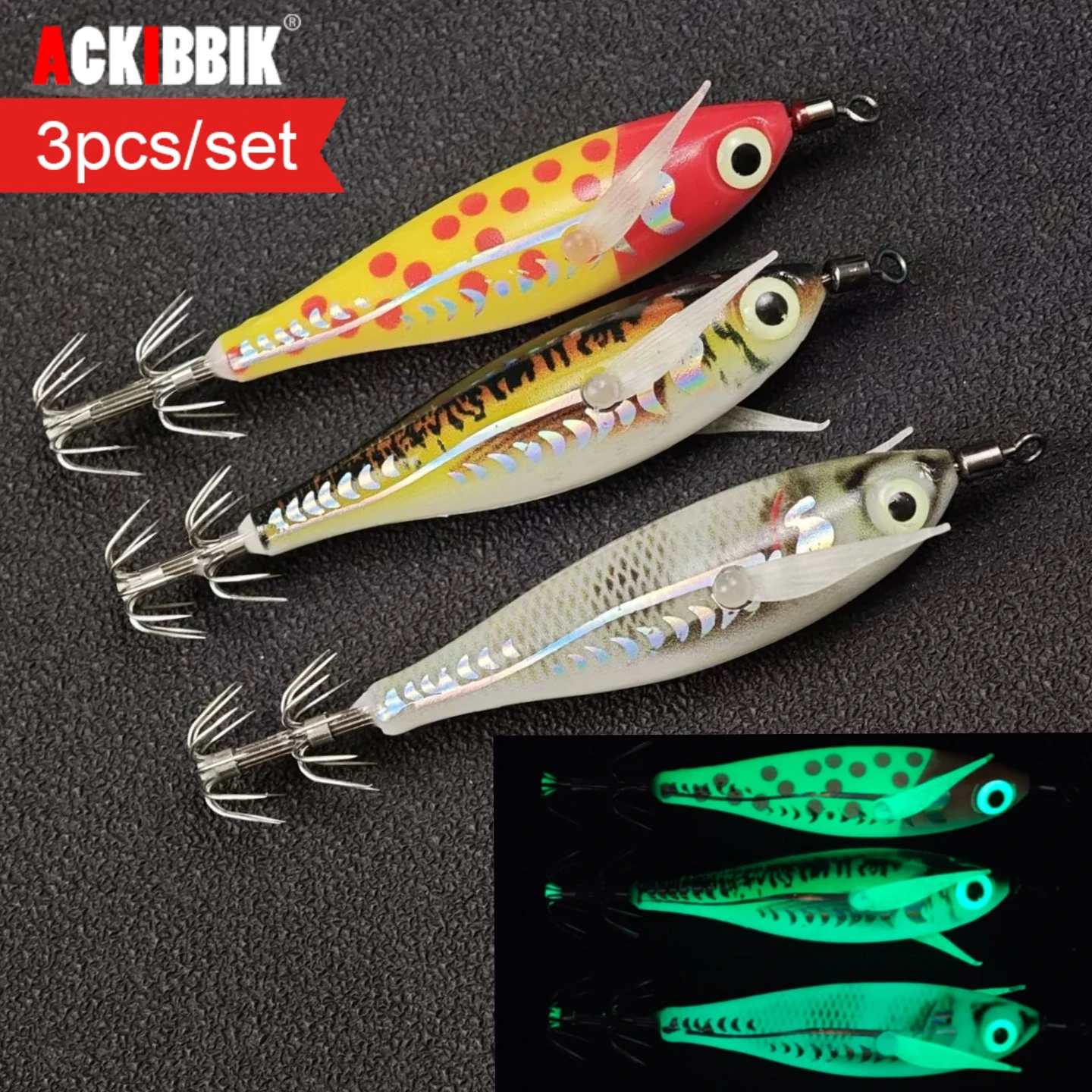 3Pcs 8Cm Horizontal…