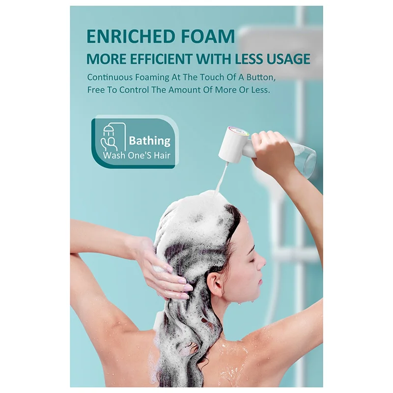 RALCA-Bathing For Window Cleaning Toilet Electric Foaming Shampoo Dispenser Waterproof Multifunctional Soap Dispenser