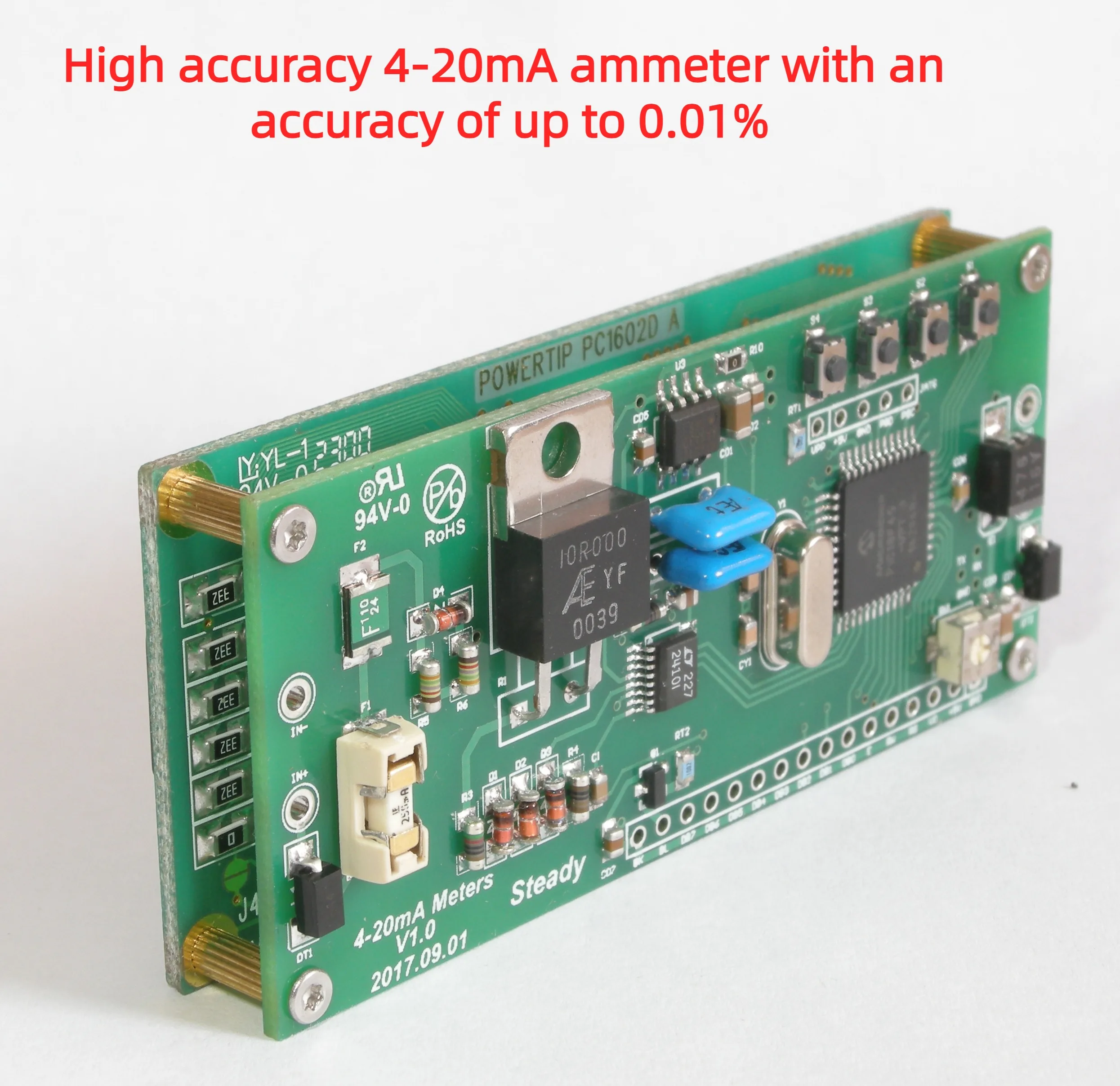 4-20ma Measuring Head, High Precision 4-20mA Panel Meter 0.01%