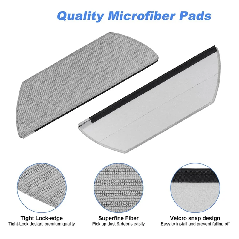 Abkr-almofadas de microfibra substituição mop almofada para tubarão av2800ze, rv2820ye, rv2820ze aspirador de pó recarga acessórios