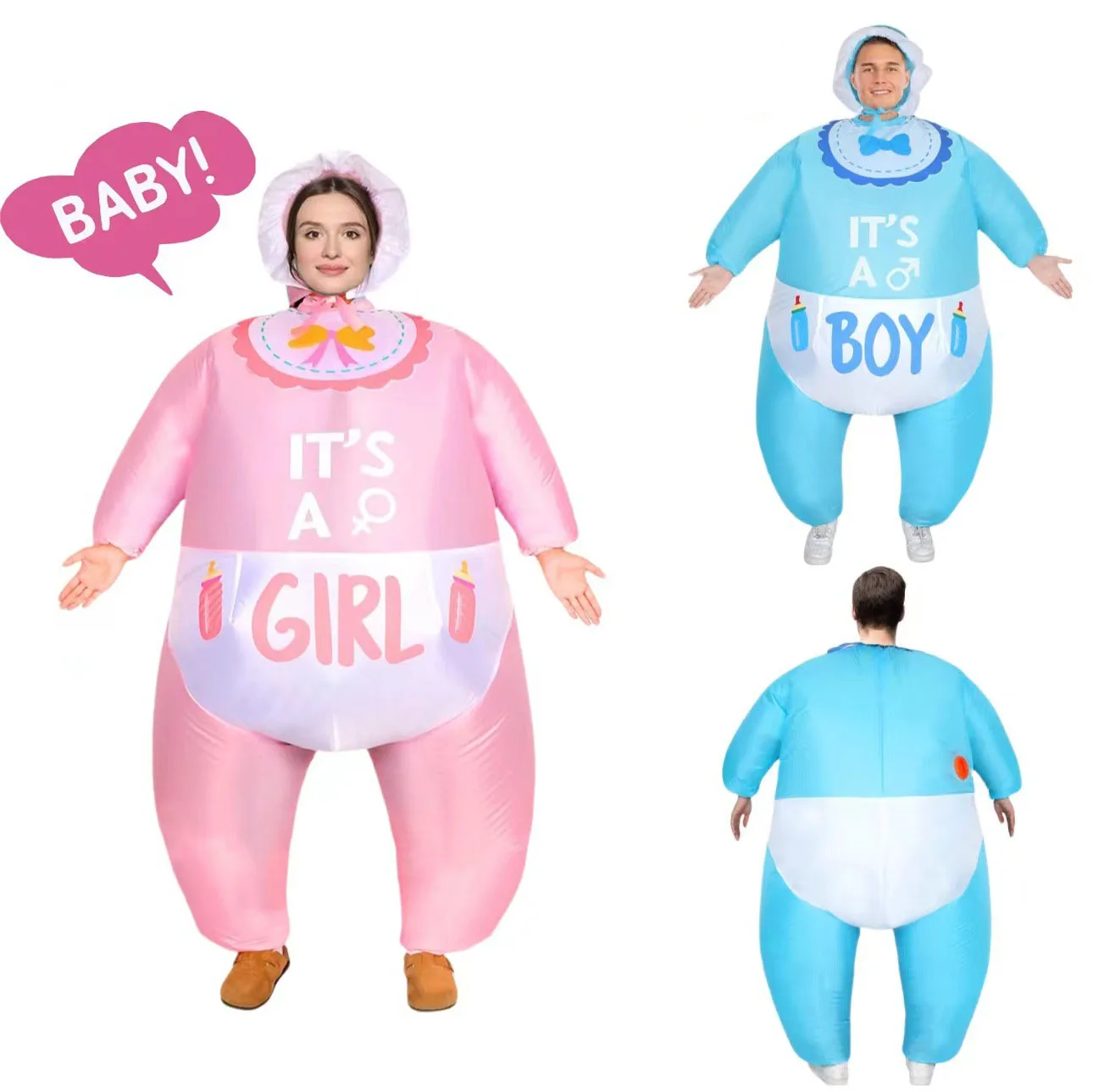

Adult inflatable Clothing Baby Baptism Party Toys Gender Revealed Role-playing Costumes Festival Performance Props