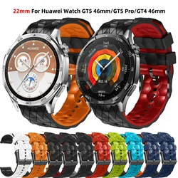 For Huawei Watch GT5 46mm Pro Watchband 22mm Silicone Strap Bracelet For Huawei Watch GT 5 GT2 GT3 Pro 46mm Smartwatch Wristband