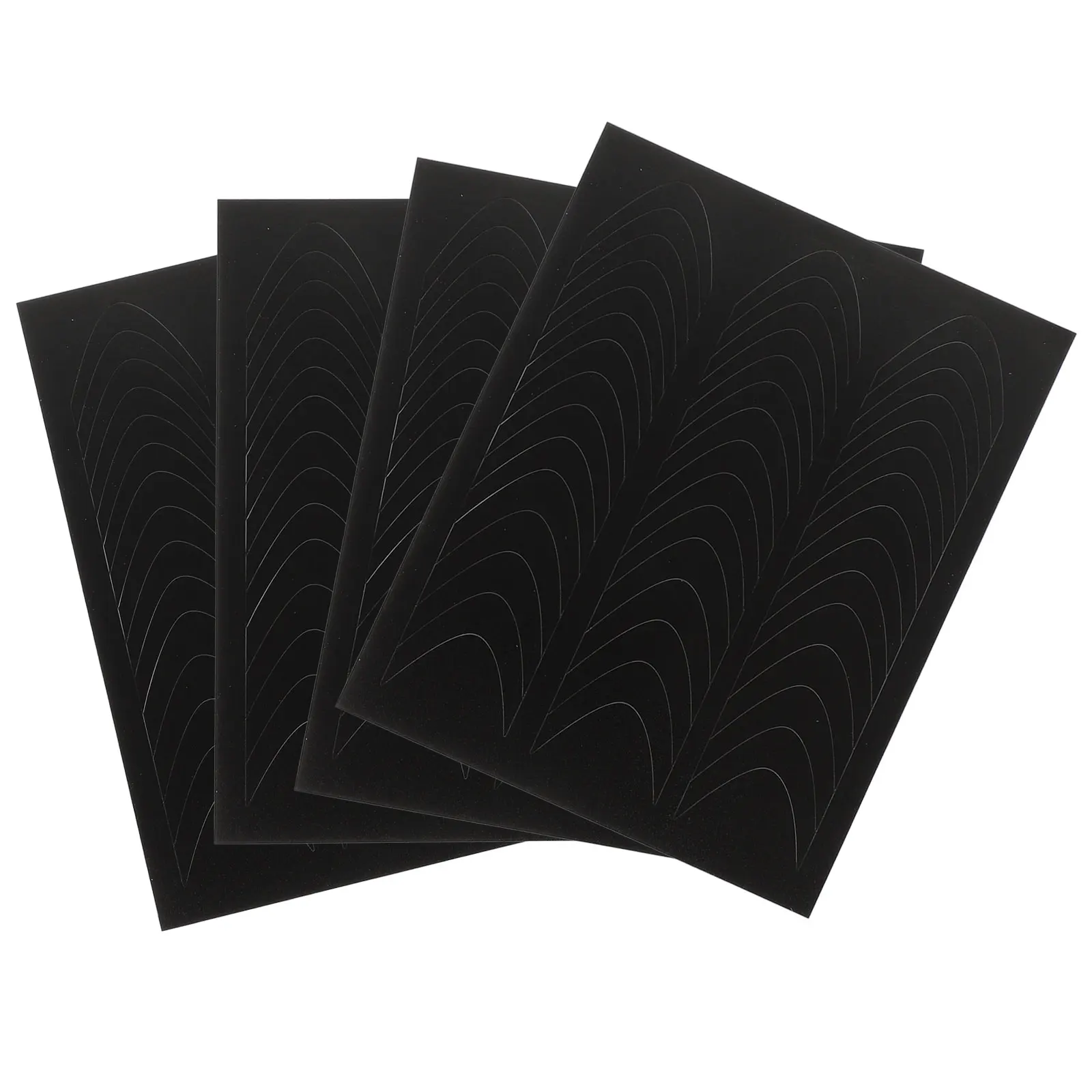 4 أوراق الفرنسية تلميح أدلة لاصقة للتقليم أدوات الرسم الدقيقة الإستنسل الشارات منحني نصائح تصميم ملصقات الزينة