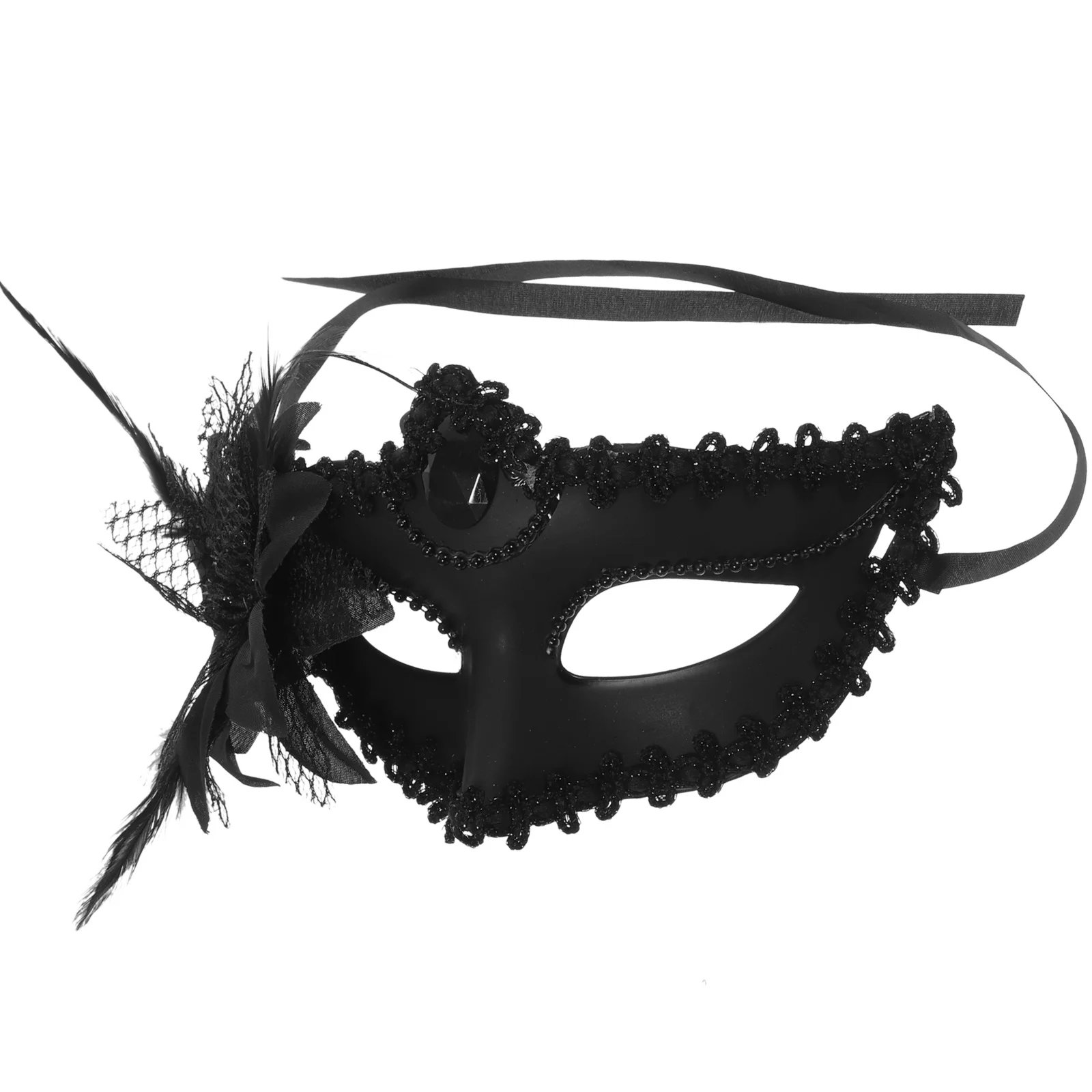 

Half Face Mask Women Masquerade Venetian Lace Eye Mask Halloween Costume Party Prop Cosplay Festival Decorative Accessory