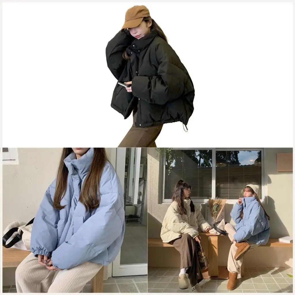 

Women's Crop Short Jackets Fashion Cropped Puffer Jackets Winter Warm Jackets