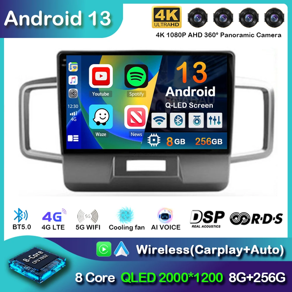 

Android 13 CarPlay Auto Car Radio For Honda Freed 1 Spike 2008-2016 Multimedia Video Player 2din Navigation Stereo Head Unit DSP