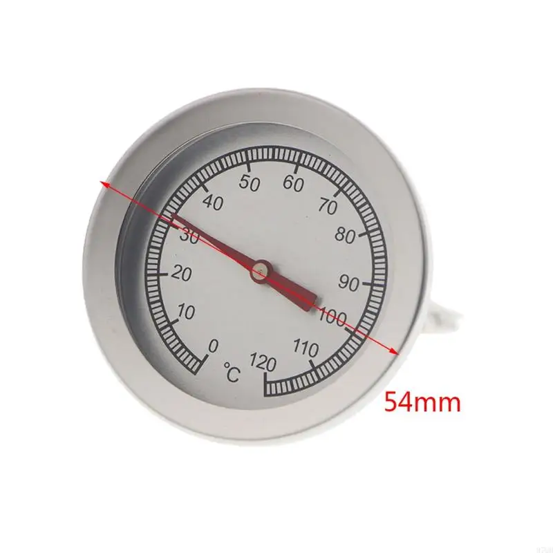 97QD Grill Thermometer 54mm Diameter Rumah Tangga Logam Kecil Daging Untuk Daging Sapi Piknik Buatan Buatan