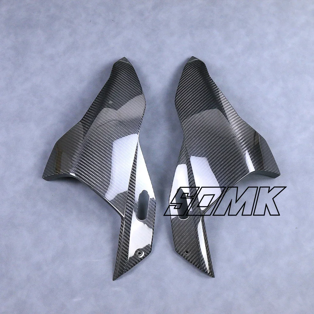 For BMW S1000RR 2019-2022 M1000RR 2021+ Carbon Fiber Front Fairing Side Panels Covers Motorcycle Headlight Shell Protector