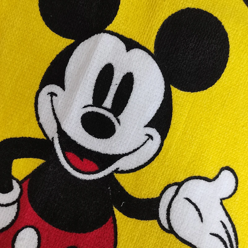 Disney Mickey Minnie Mouse Cotton Hand Towel Cute Cartoon Figures Face Pillow Milk Coffee Towels Kitchen Accessories Large Size