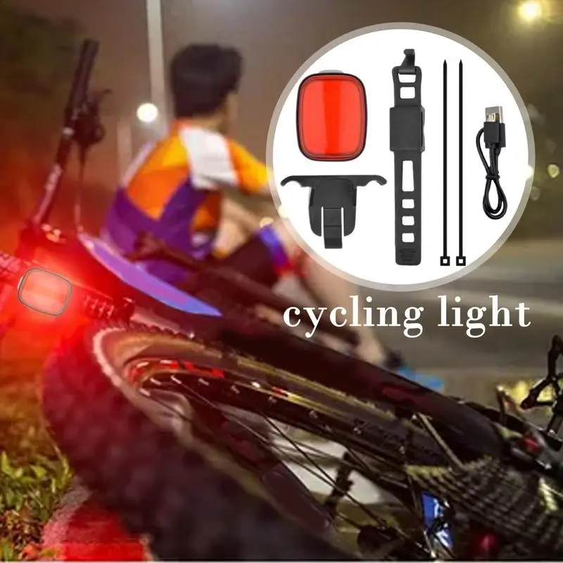 Ebike Tail Light Back Light For Bike Led Bike Tail Light For Night Riding USB Charging Long-Lasting Led Easy To Install On Any