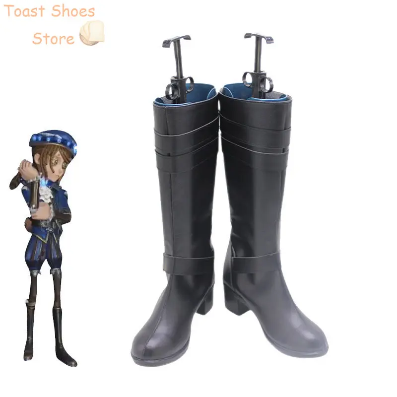 Edgar Valden Cosplay Shoes Identity V Painter Cosplay High Heel PU Boots Halloween Accessories Prop Costume Prop