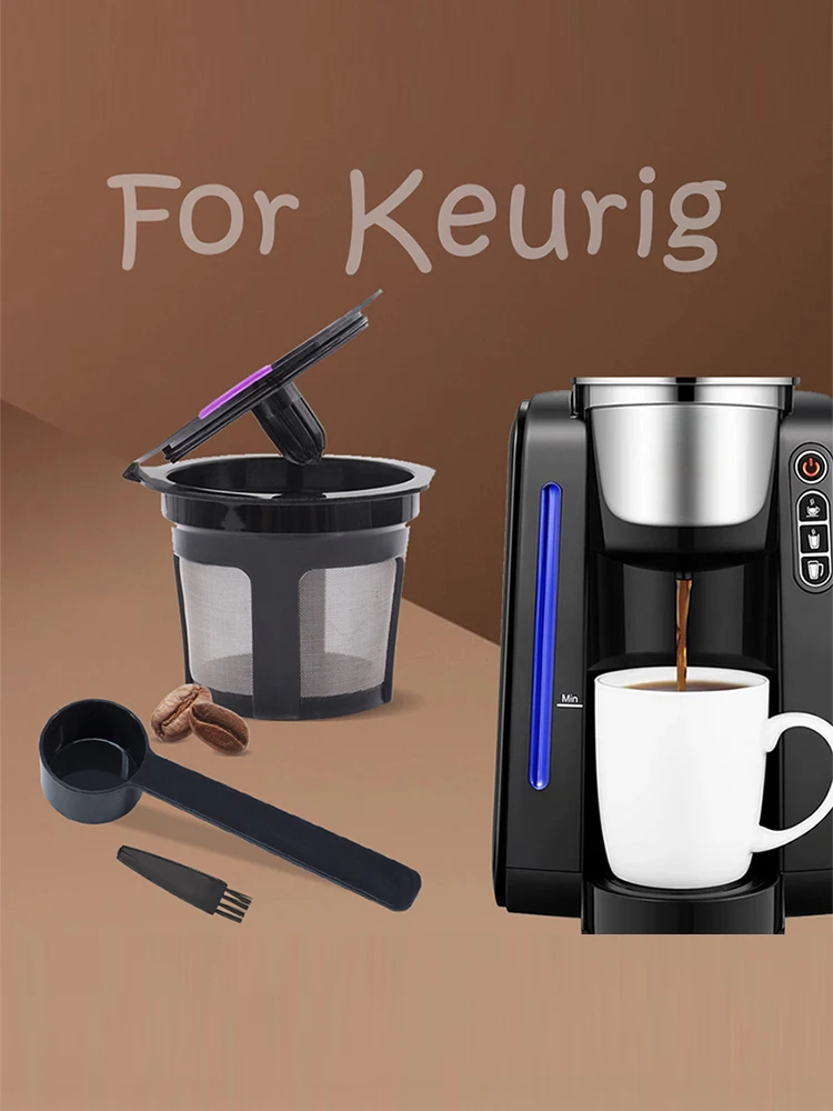 1 Stück wiederverwendbare Kaffeefilter, nachfüllbare Kaffeekapseln mit integriertem, fest eingebautem Sieb. – Detail 1