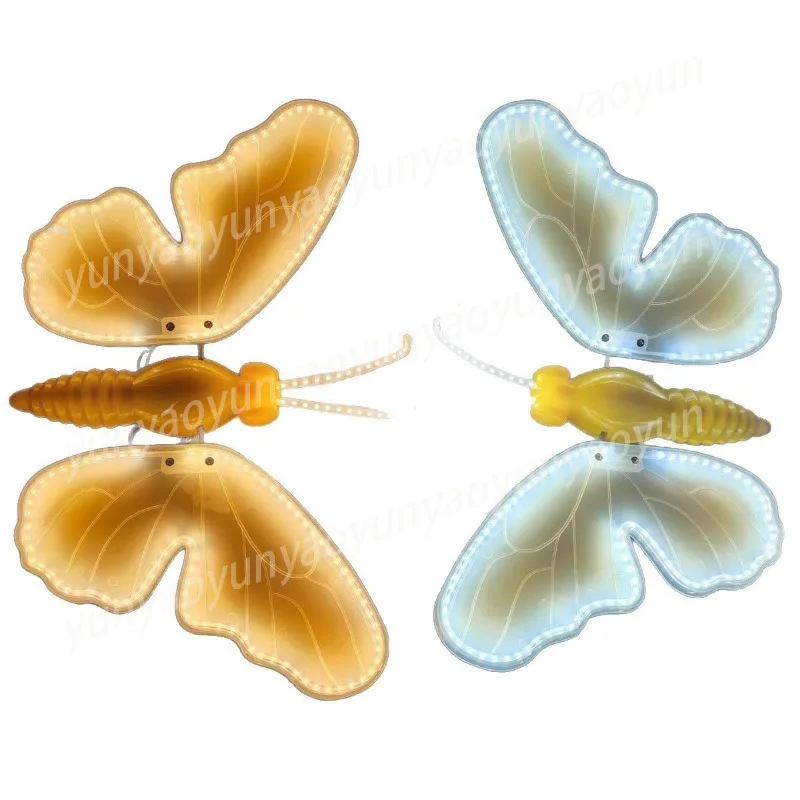 Outdoor Solar Butterfly Light Waterproof Luminous Lamp for Lawn Garden Park Landscape Decoration