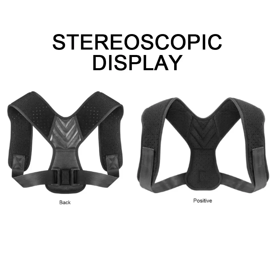 LOOGDEEL Adjustable Back Shoulder Posture Corrector Belt Clavicle Spine Support Reshape Fitness Sports Upper Back Neck Brace Men