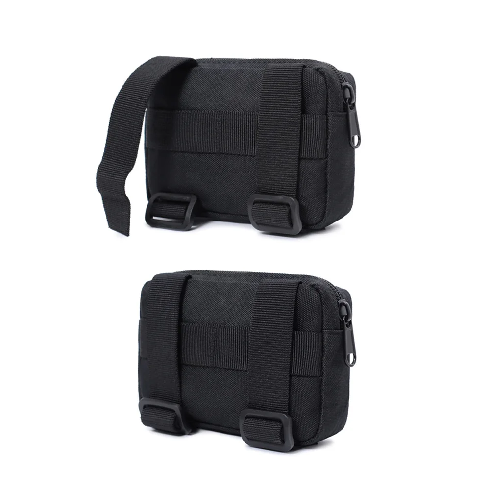 Pacote edc de camada dupla tático molle cinto de cintura náilon à prova dwaterproof água hip bolsa fanny pacote acampamento caça acessórios saco utilitário