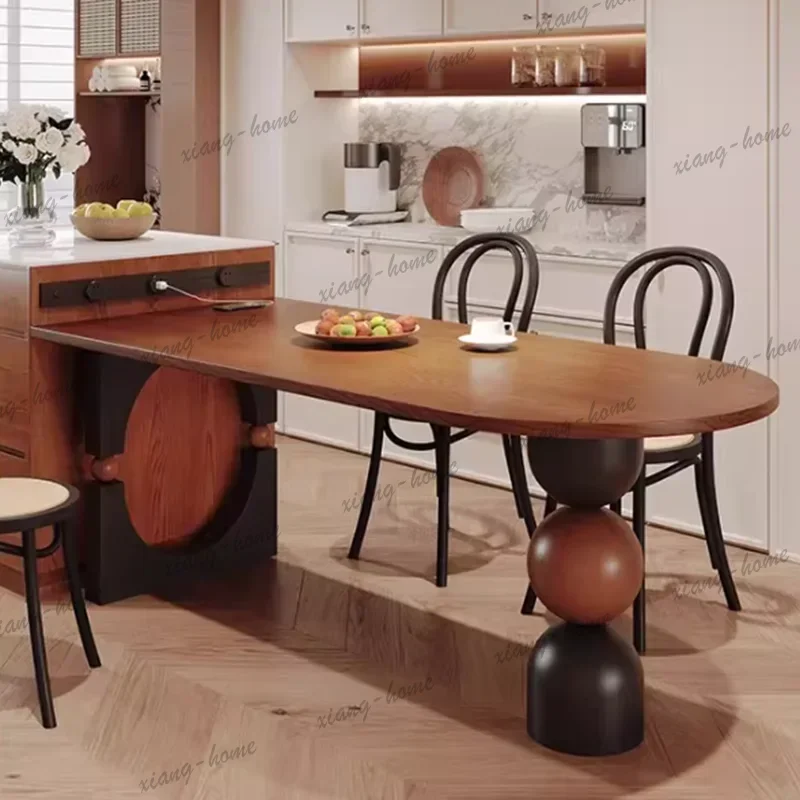 Nordic Small Dining Table Wall Designer Lounge Lounge Luxury Dining Table Restaurant Coffee Mesas De Comedor Kitchen Furniture