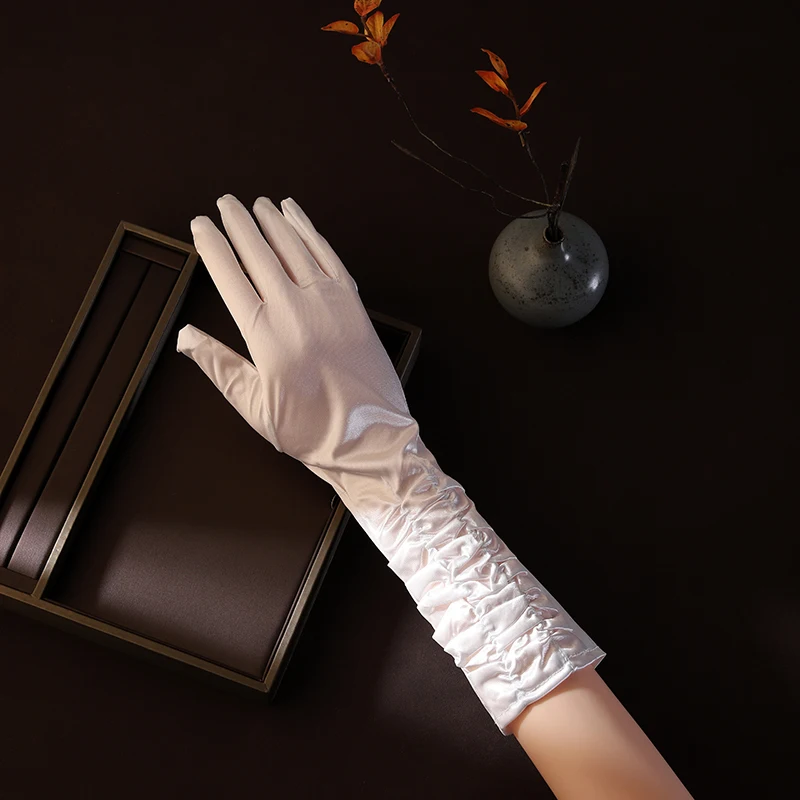 Long   Gloves For Wedding Bride Accessories, Elegant And Minimalist Summer Style